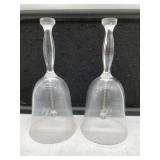 (2) Johh Deere 150th Anniv. Glass Bells