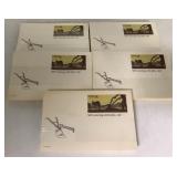 (5) Packs of John Deere Post Cards of Plow
