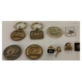 (9) John Deere Pins, Keychains, others