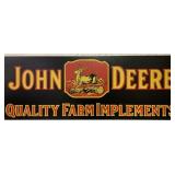 Contemporary John Deere Farm Implements SIgn
