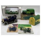 6 John Deere/Ford Die Casts/Toy Mailbox