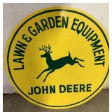 Contemporary John Deere Lawn & Equip. Sign