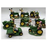 (8) John Deere/Disney/Mickey Mouse Figurines