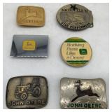 (6) John Deere Belt Buckles