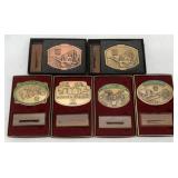 (6) John Deere Metal Desk Calendars w/Stands