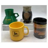 (4) John Deere Coffee Mugs