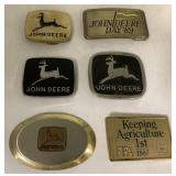 (6) John Deere Belt Buckles