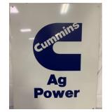 Dual Sided Cummins Ag Power Metal Sign
