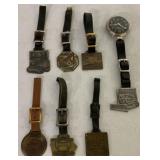 (7) Watch Fobs CAT/Unit/Bucyrus/Iowa/others