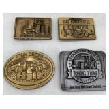 (4) John Deere Belt Buckles