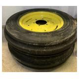 pair of John Deere Front Tires w/ Rims