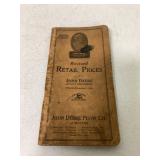 1929 John Deere Revised Retail Prices Booklet