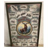 Framed The Deere Line Lithograph