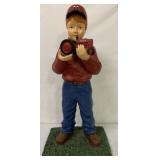 Resin International Harvester Boy on Stand