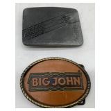 (2) John Deere Belt Buckles