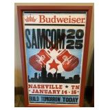 Budweiser SAMCOM 2025 Framed Art