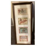 Framed Anheuser Busch Bottle Labels Print