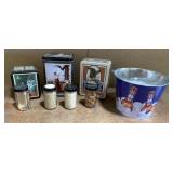 Lot of Tins, Bucket, Jars