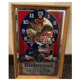 Budweiser Mirrored Clock