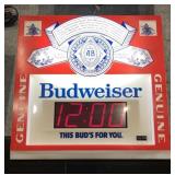 Budweiser Plastic Clock