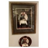 Norman Rockwell Anheuser Busch Framed Print &