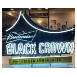 Budweiser Black Crown Neon Sign