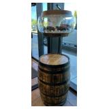 Clydesdale Light Mounted to Wood Barrel