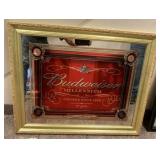 Mirrored Budweiser Sign