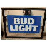 Mirrored Bud Light Sign
