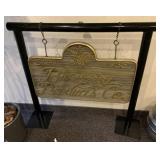 Brewery Products Company Sign on Frame