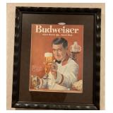 Framed Budweiser Advertising