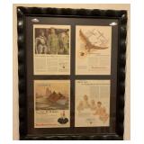 Framed Anheuser Busch Advertisements