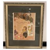Framed Budweiser Advertising