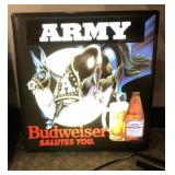 Army Budweiser Salutes You Lighted Sign