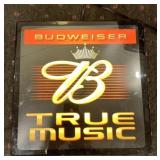 Budweiser True Music Lighted Sign