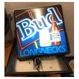 Budweiser Lighted Sign with Extra Front