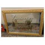 Budweiser Framed Mirrored Art