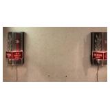 2 Michelob Beer Lighted Sconces