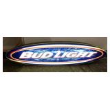 Bud Light Lighted Oval Sign