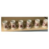 6 Budweiser Ceramic Mugs