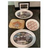 Budweiser Beer Trays and Unused Malt Liquor