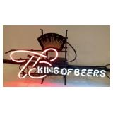 Budweiser King of Beers Neon Sign