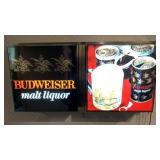 Budweiser Malt Liquor Lighted Sign