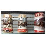 3 Budweiser Steins