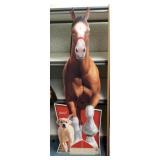 Clydesdale 2 Sided Cardboard Sign Standee