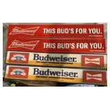 4 Budweiser Bar Drip Mats