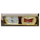 Budweiser Lighted Clock Sign