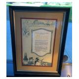 Anheuser Busch Bevo Framed Advertising
