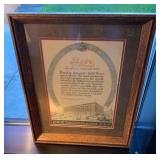 Anheuser Busch Bevo Framed Advertising