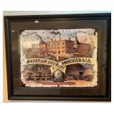 Framed Anheuser Busch Art